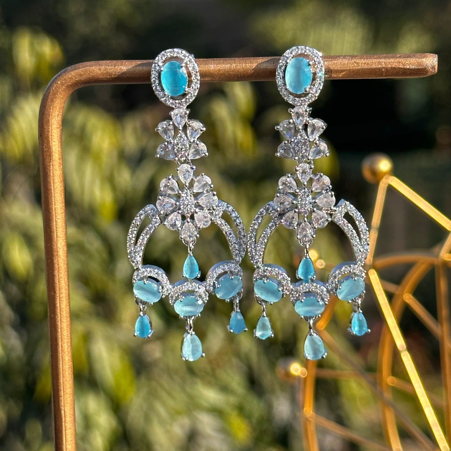 Mint Zircon Earrings