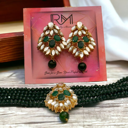 Green Choker Set