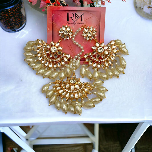 Pearl Bindia Set