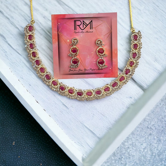 Zircon Pink Neckpiece
