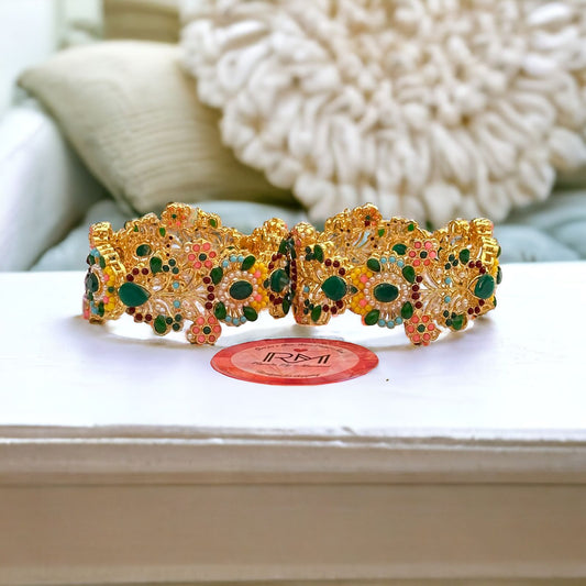 Green Nauratan Cuffs