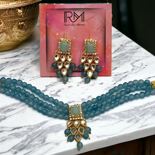 Blue Choker Set